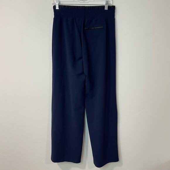 Athleta Women's Metropolis Wide Leg Pants Navy Black 2 Petite Track Travel - Picture 5 of 10